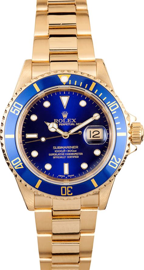 gold watches rolex 18k|Rolex submariner all gold price.